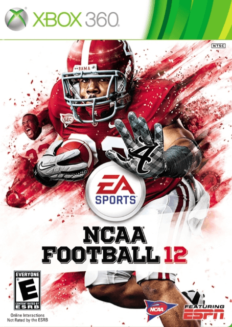 NCAA Football 12 box art for Xbox 360